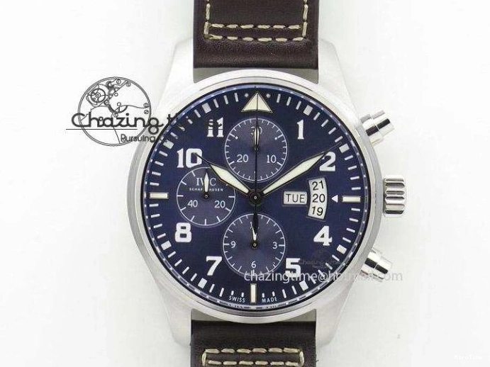 MIROTIME 0309 SoftTouch Mark XVIII Le Petit Prince IW327001 SS MKS 1:1 Best Edition Black Dial On Leather Strap MIYOTA9015 V 7216